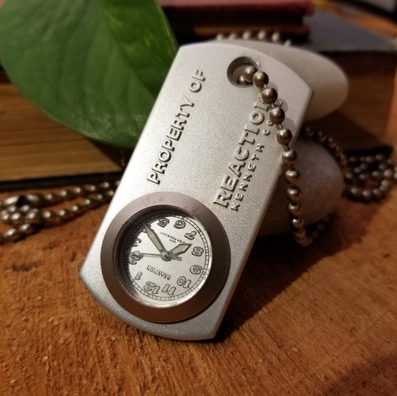 Kenneth Cole Reaction Other - Kenneth Cole Reaction dog tag watch necklace